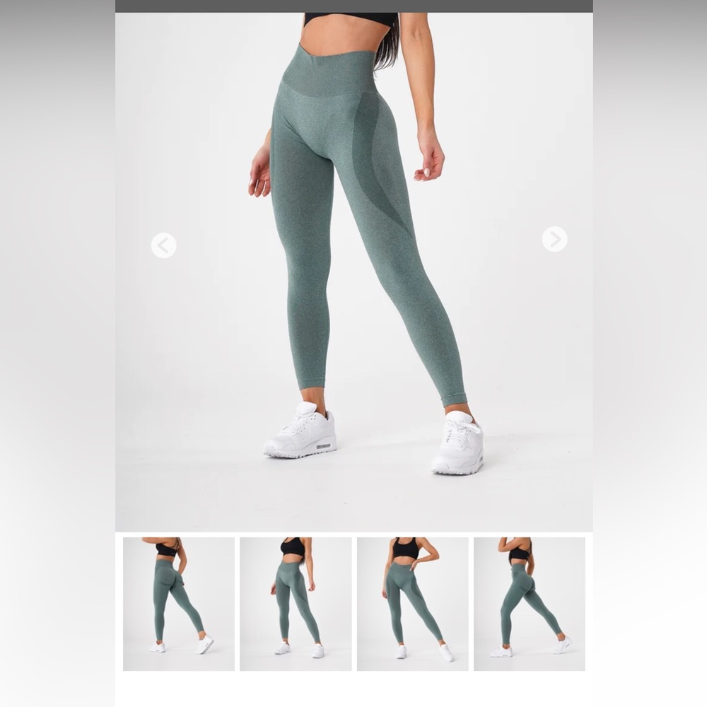 NVGTN Forest Green Contour Seamless Leggings NEW